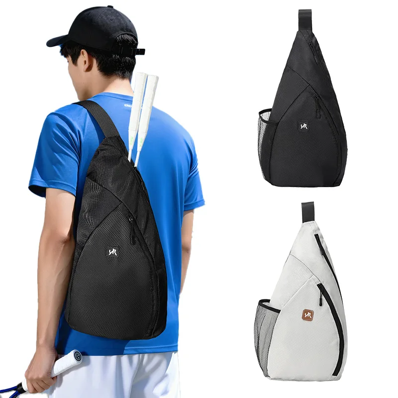Sports Sling Bag Tennis Badminton Racket Bag Outdoor Sport Fitness Bag Men Women Shoulder Cross-Body Bag Large Capacity Backpack