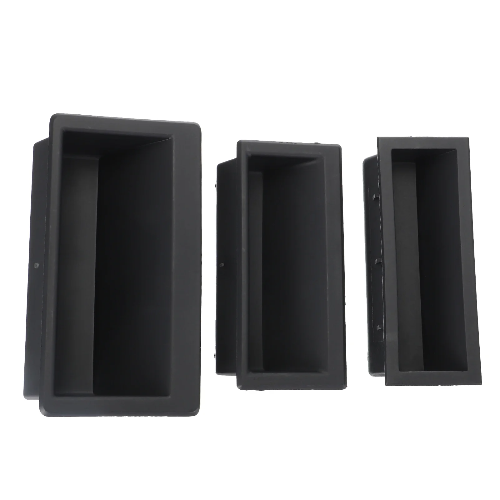 

3 Pcs Cabinet Door Pull Handle Black Plastic Invisible Detachable Switch Control Storage Furniture Hardware
