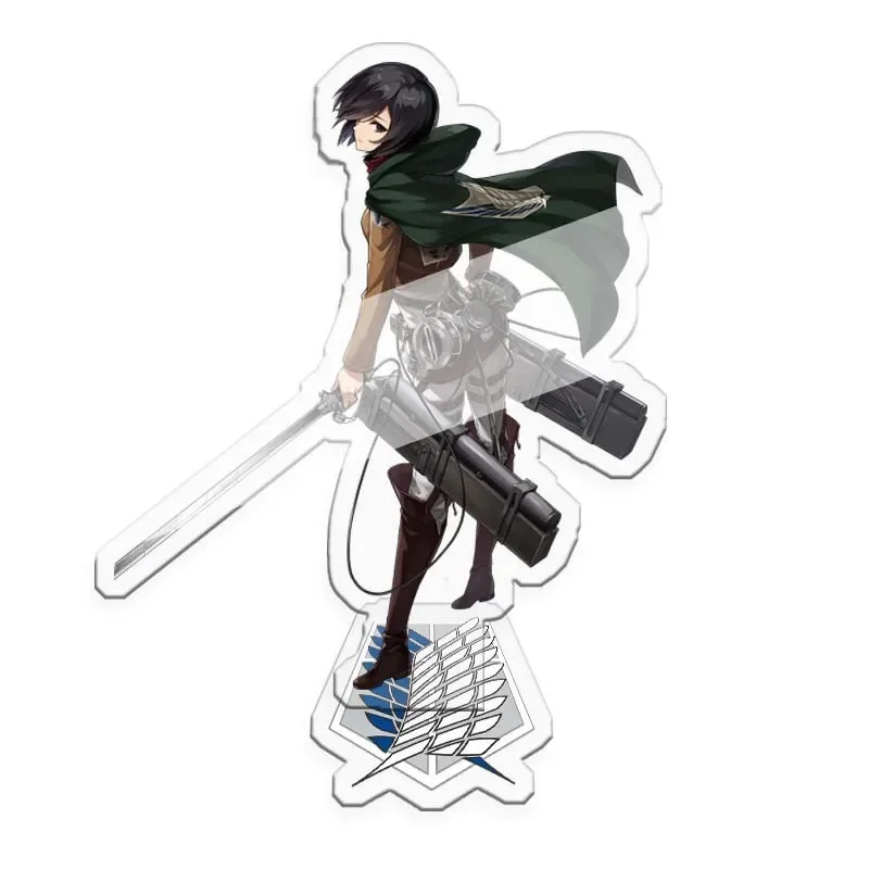 Attack on Titan Anime Figure Double Sided Acrylic Stand Model Plate Desk Decor Standing Sign Gifts for Friend Shingeki no Kyojin