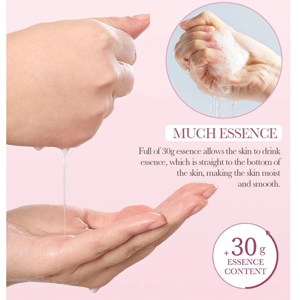 20pcs BIOAQUA Snail Hyaluronic Acid Face Mask skincare Rose Moisturizing Anti Wrinkle Pearl Whitening Facial Masks Face SkinCare view 5