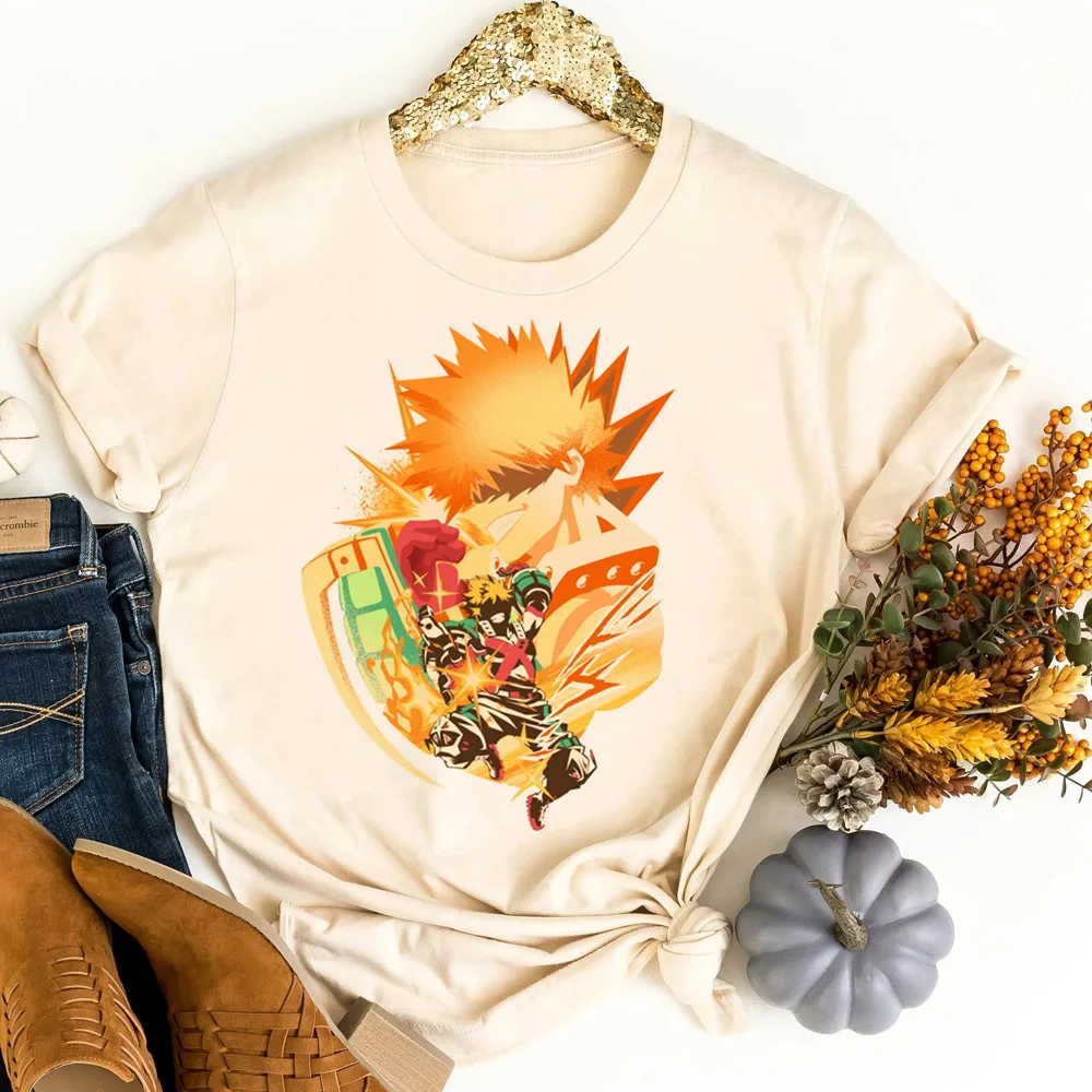 My Hero Academia top tees female japanese anime Psychedelic gothic shirt alternative  clearance sales Psychedelic cute