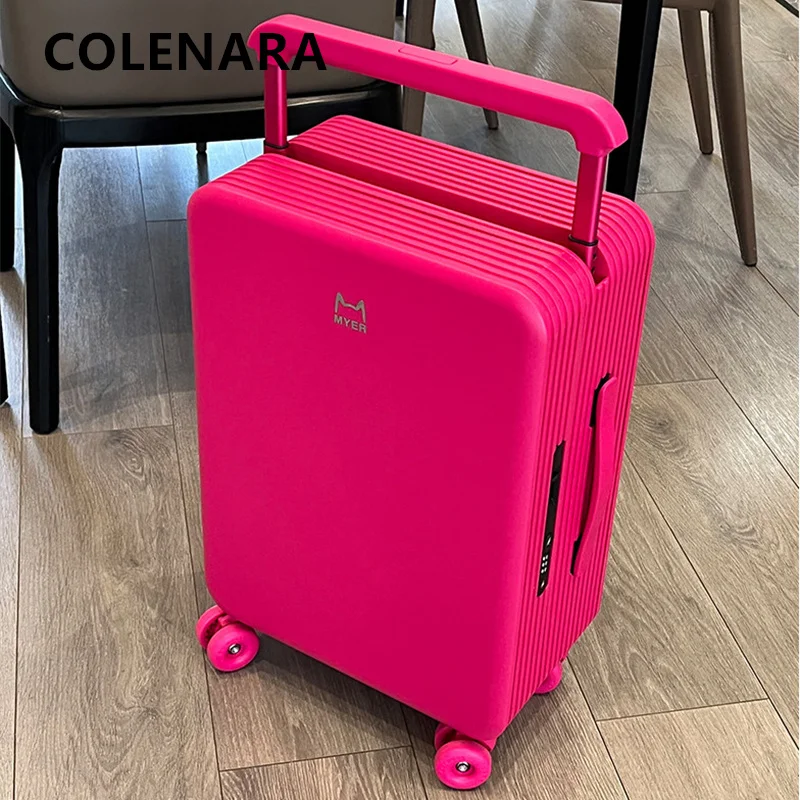 COLENARA 20/24 Zoll Koffer, Hochwertiger ABS + PC Bordkoffer, Damen-Trolley, Studenten-Passwortkoffer, Herren-Kabinengepäck