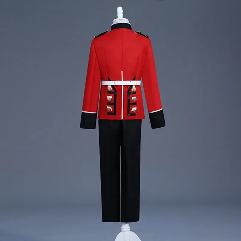 Europe British Royal Guard Costume Adult Men Queen\'s Guard Costume Dress Up Prince William Soldiers Halloween Cosplay Costume