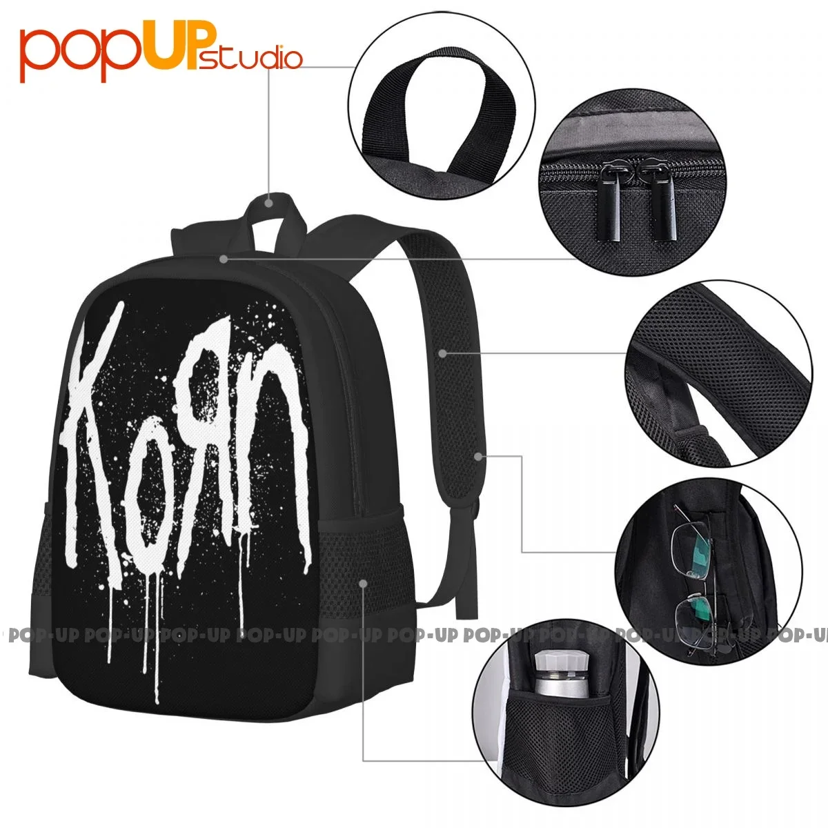 Korn Still A Freak-Mochila De P-497 de gran capacidad, bolsa de almacenamiento plegable para escuela, multifunción