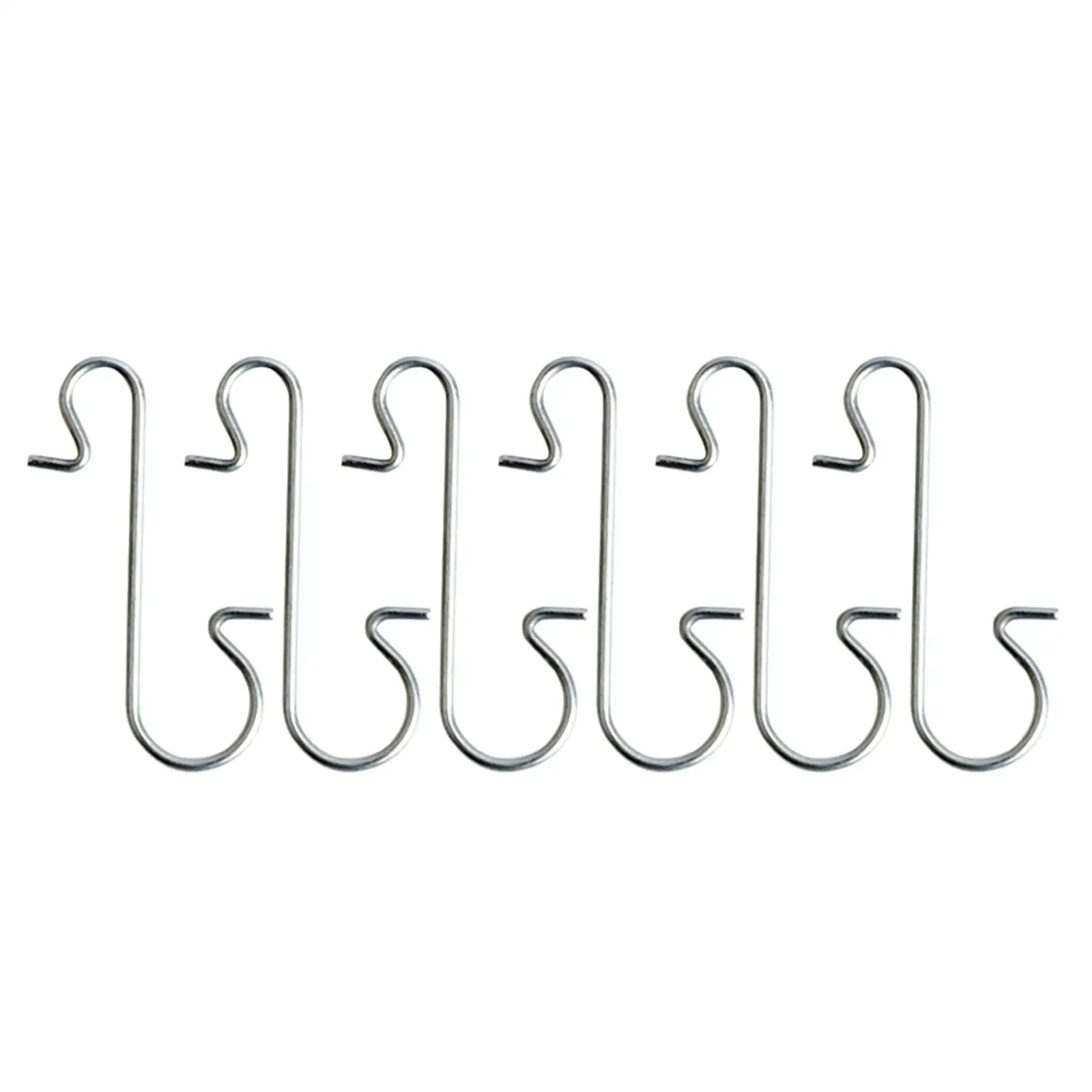 Metal Stocking Hooks for Christmas Ornaments Wreath Hangers Heavy Duty S Shaped Steel Hooks for Fireplace Decor Holiday Gift