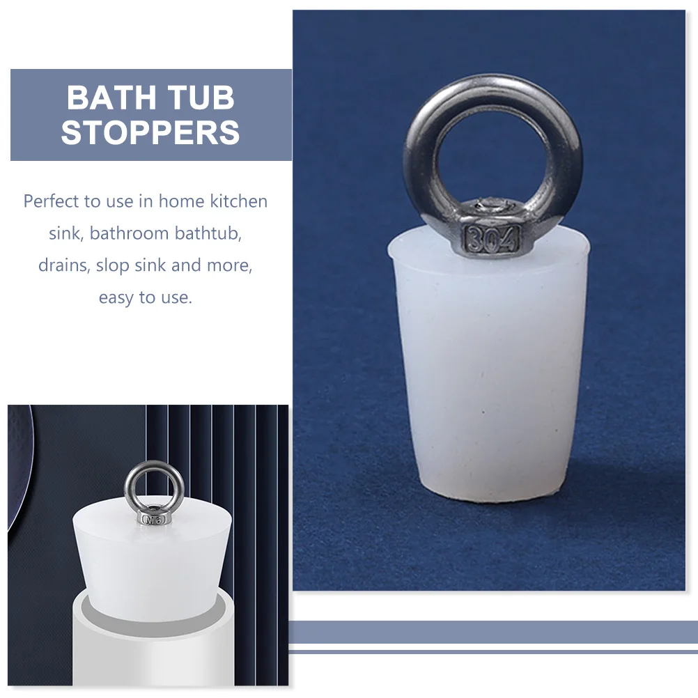 4Pcs Sink Stoppers Bathroom Bathtub Drain Plugs Safe and for Home Kitchen Sink Stopper Bath Tub Stoppers