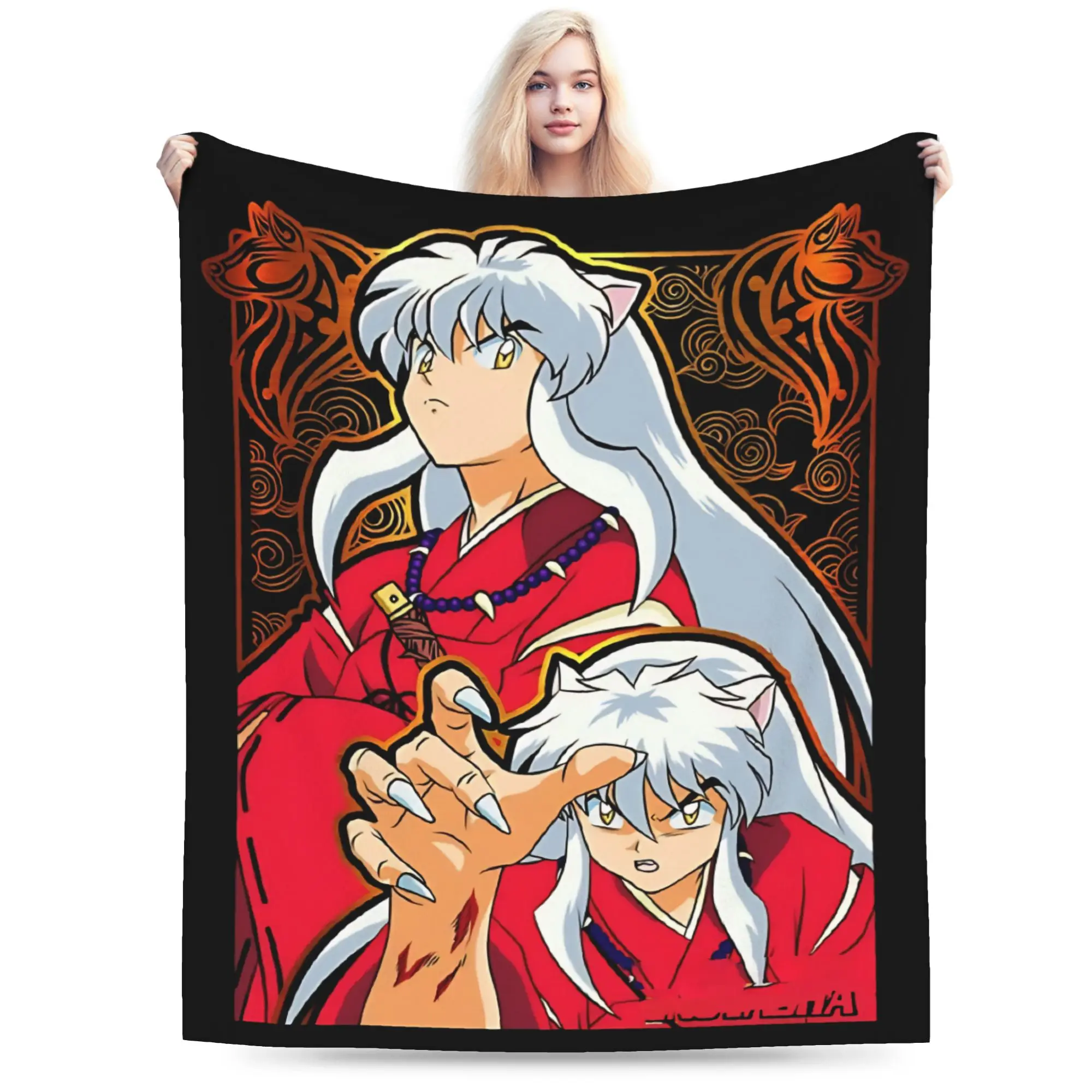 Claw of the Beast  Blankets Inuyashas Fleece Vintage Breathable Throw Blanket for Home  Winter