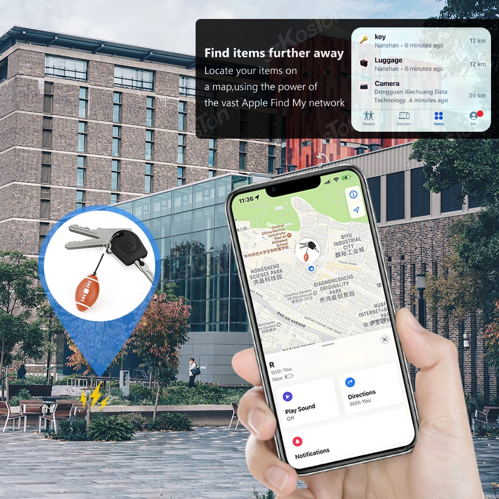 Мини GPS-трекер только для iOS Find My APP в форме регби Bluetooth Smart Tag MFI GPS-локатор для кошелька для домашних животных, поиск ключей для багажа