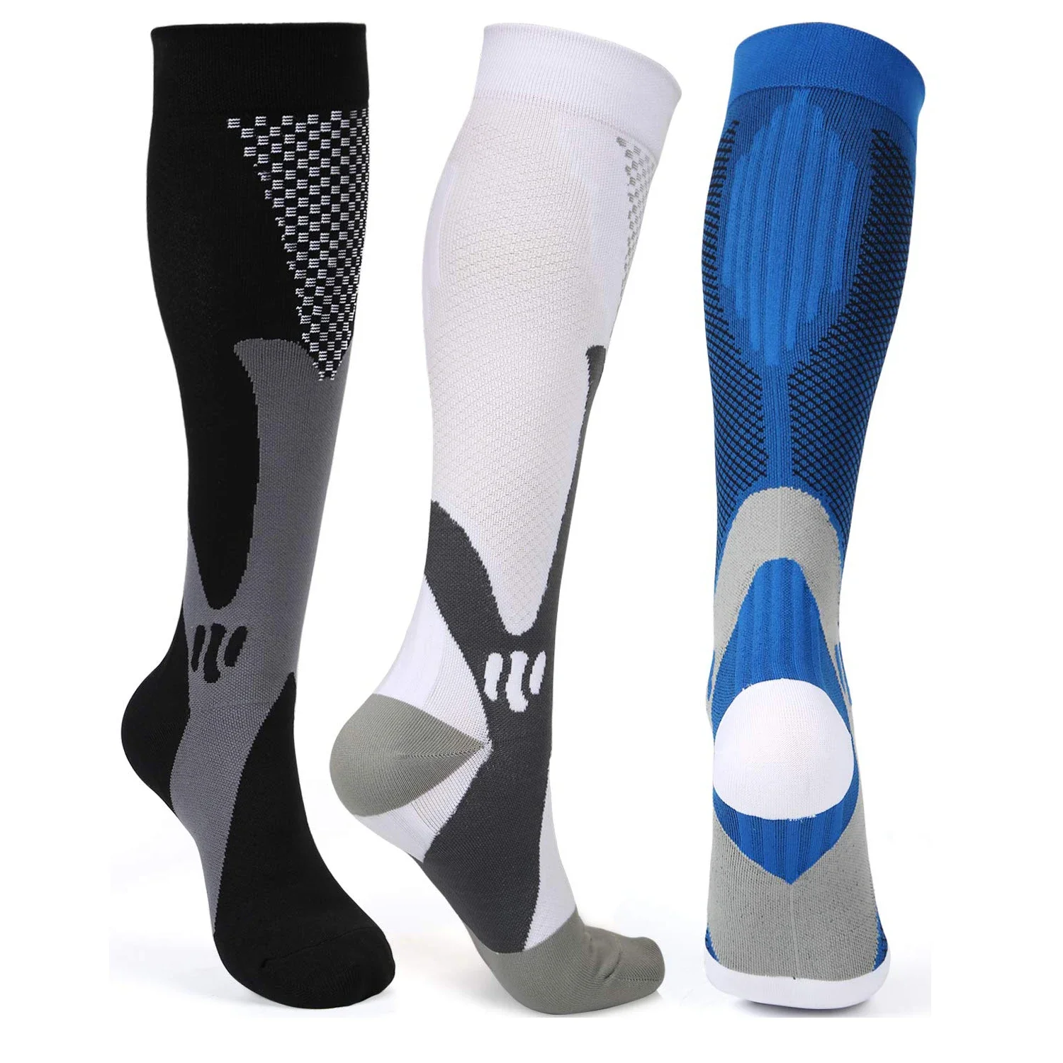 Brothock Compression Socks Nylon Medical Nursing Stockings Specializes Outdoor Cycling Fast-drying Breathable Adult Sports Socks