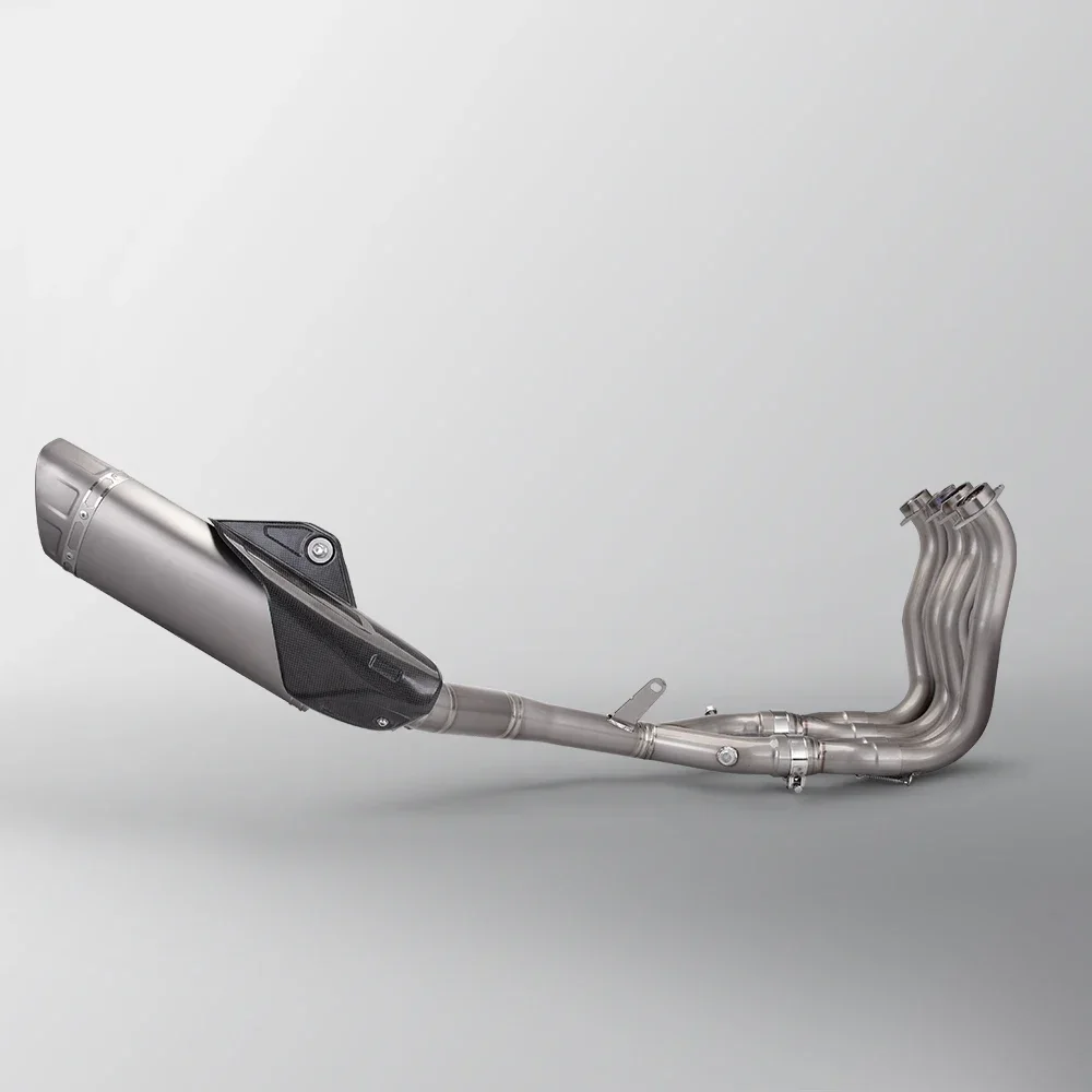 

For Yamaha R1 R1M Full System Exhaust Motorcycle Escape Titanium Alloy Front Link Pipe Muffler with Carbon Cover 60mm