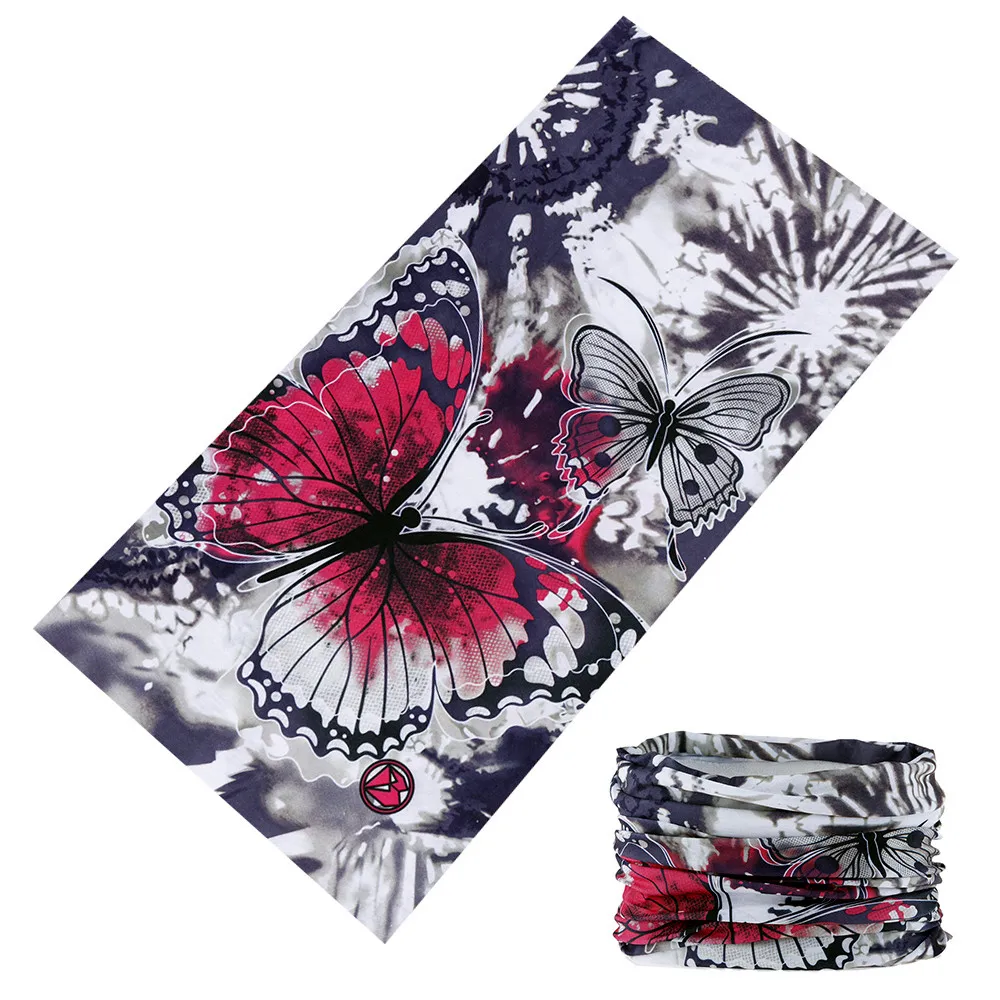 2026 Butterfly Headscarf For Women Multi Use Cycling Bandana Sun Protection Face Mask Female Sports Balaclava Flower Scarf
