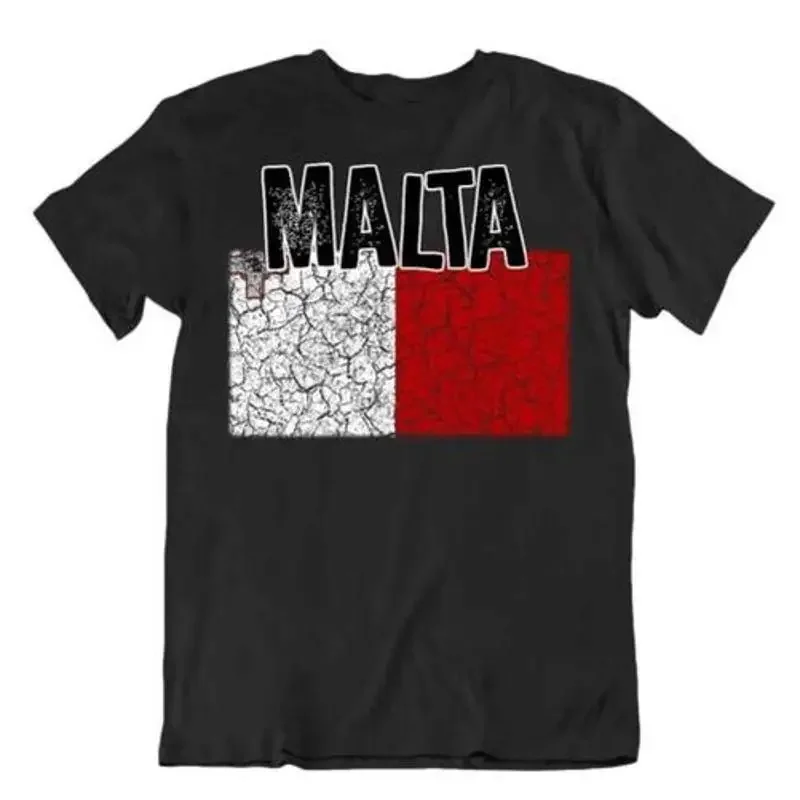 Bandera Camiseta Malta Moda País Souvenir Camiseta Regalo Orgullo Logo T shirt