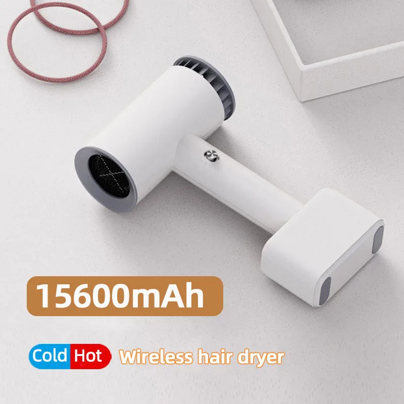 

Cordless Hair Dryer Rechargeable Hot Cold Wind Hairdryer Travel Portable Cordless Blow Dryer for Painting Outdoor Camping Pet