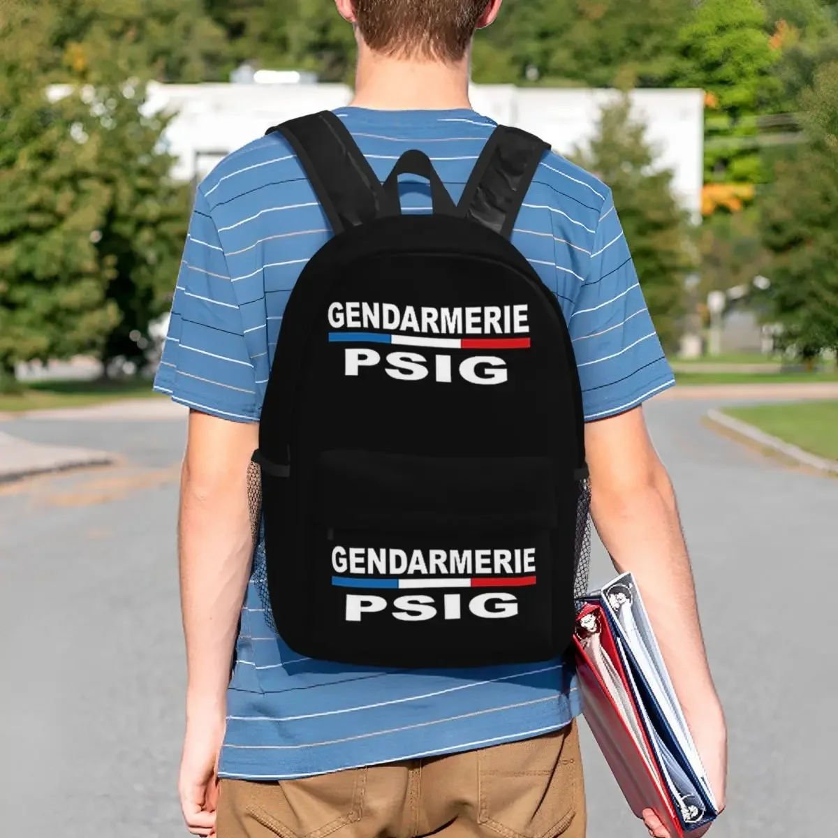 Psig Gendarmerie Patch Backpacks Teenager Bookbag Fashion Students School Bags Travel Rucksack Shoulder Bag Large Capacity