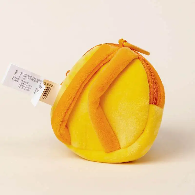 楽しいヤギと大きな大きな狼のぬいぐるみコインパース、怠惰なヤギと灰色のオオカミのミニジッパーポーチ、かわいいアニメのぬいぐるみ、女の子や子供へのプレゼント