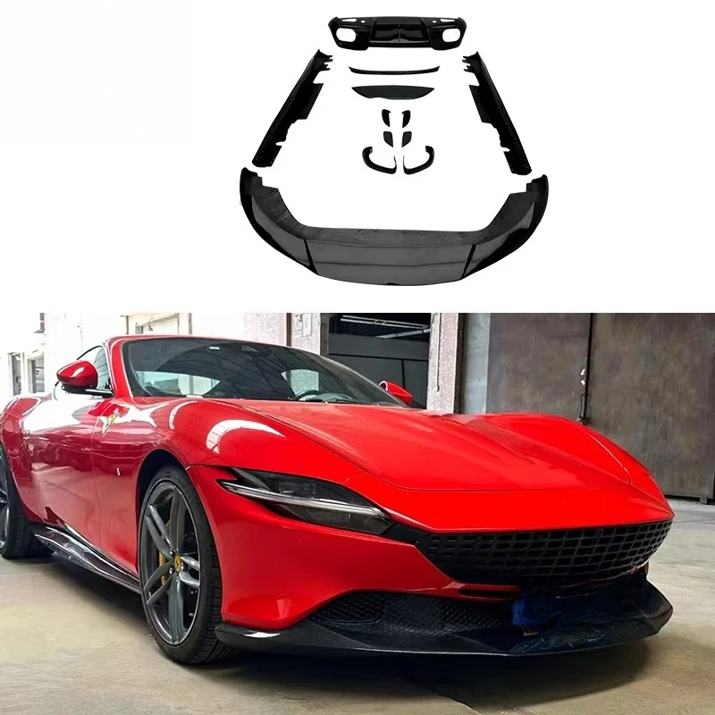 High Quality Dry Carbon Fiber Front Lip Side Skirt Rear Diffuser Body Kit Spoiler Wing for  ROMA Novitec Kits