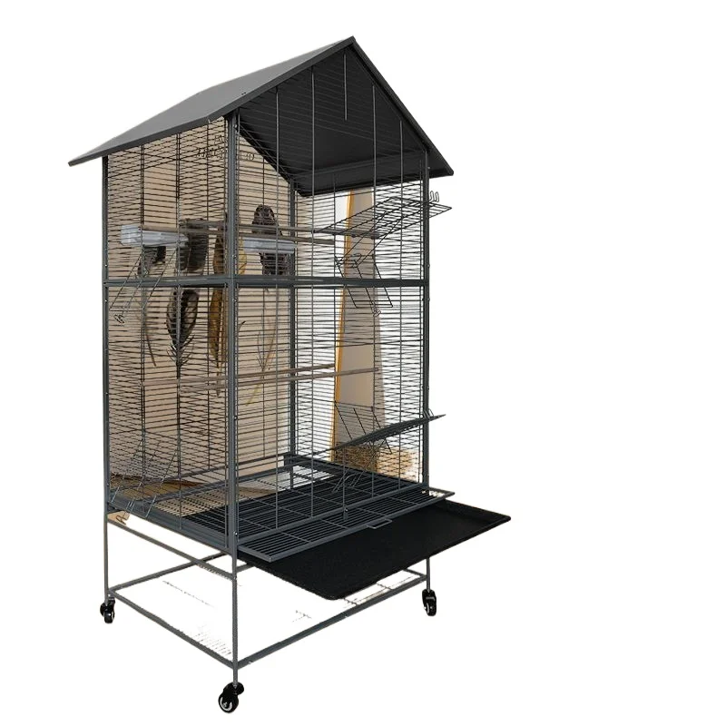 

Bird cage, parrot cage, tiger skin Xuanfeng luxury villa, bold and reinforced large peony breeding bird ornamental