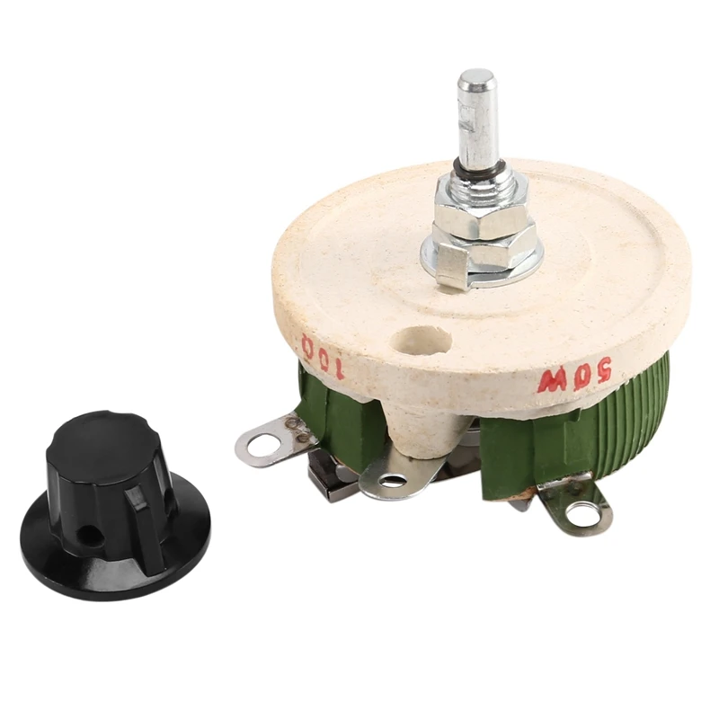 50W 10 Ohm Potensiometer Keramik Variabel Lancip Pot Resistor Rheostat Diskon Besar R Rheostat