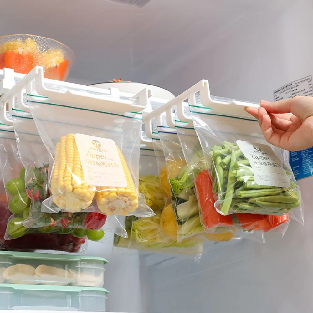 Storage Tools Food Bag Organizer Space Saving Kitchen accessories Refrigerator Keep Fresh Rack Refrigerato Preservation