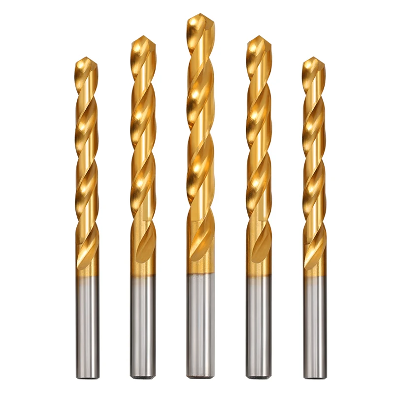 M0.5 ~ M12 티타늄 고속 강철 트위스트 드릴 비트 세트 HSS 도구 세트 금속 드릴링 커터 기계 용 액세서리