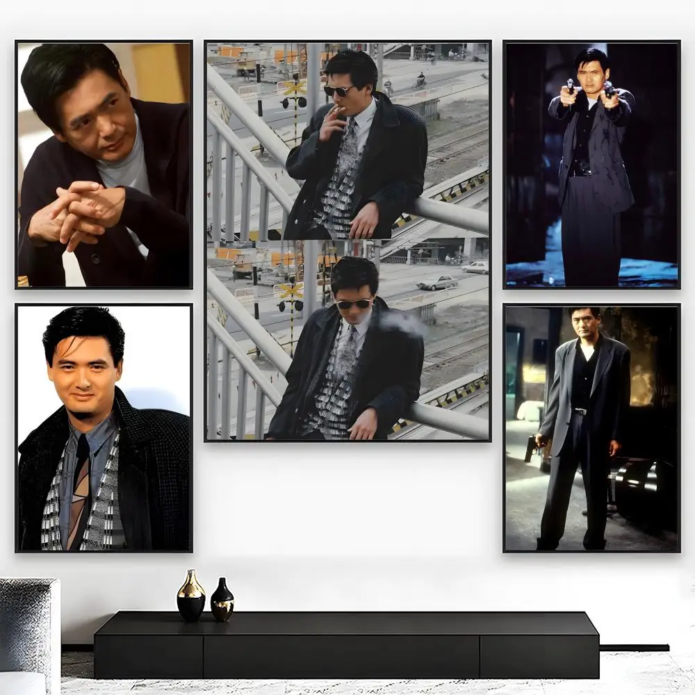Actor Charismatic C-Chow Yun-fat Poster High-Grade Poster For Home Room Bar Cafe Decoration Art & Present