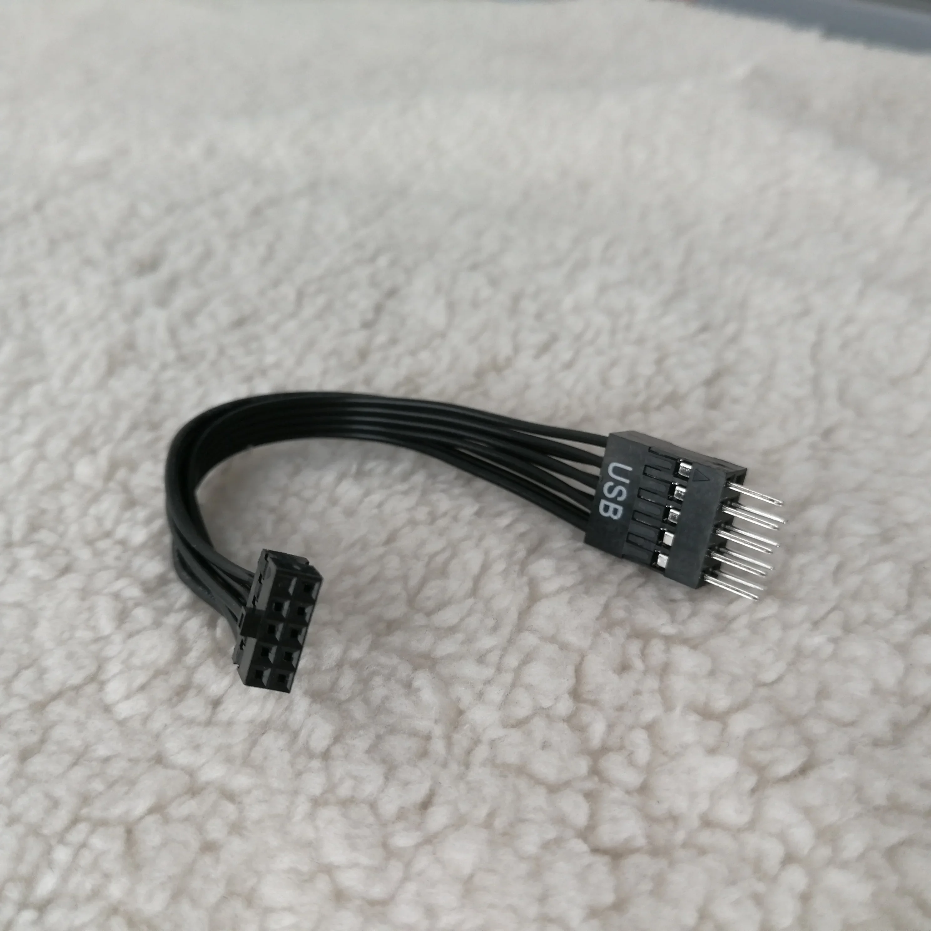 Dupont Mini USB 2.0mm 10Pin Female to 2.54mm 9Pin Male Power Extension Cable for PC Motherboard 12cm