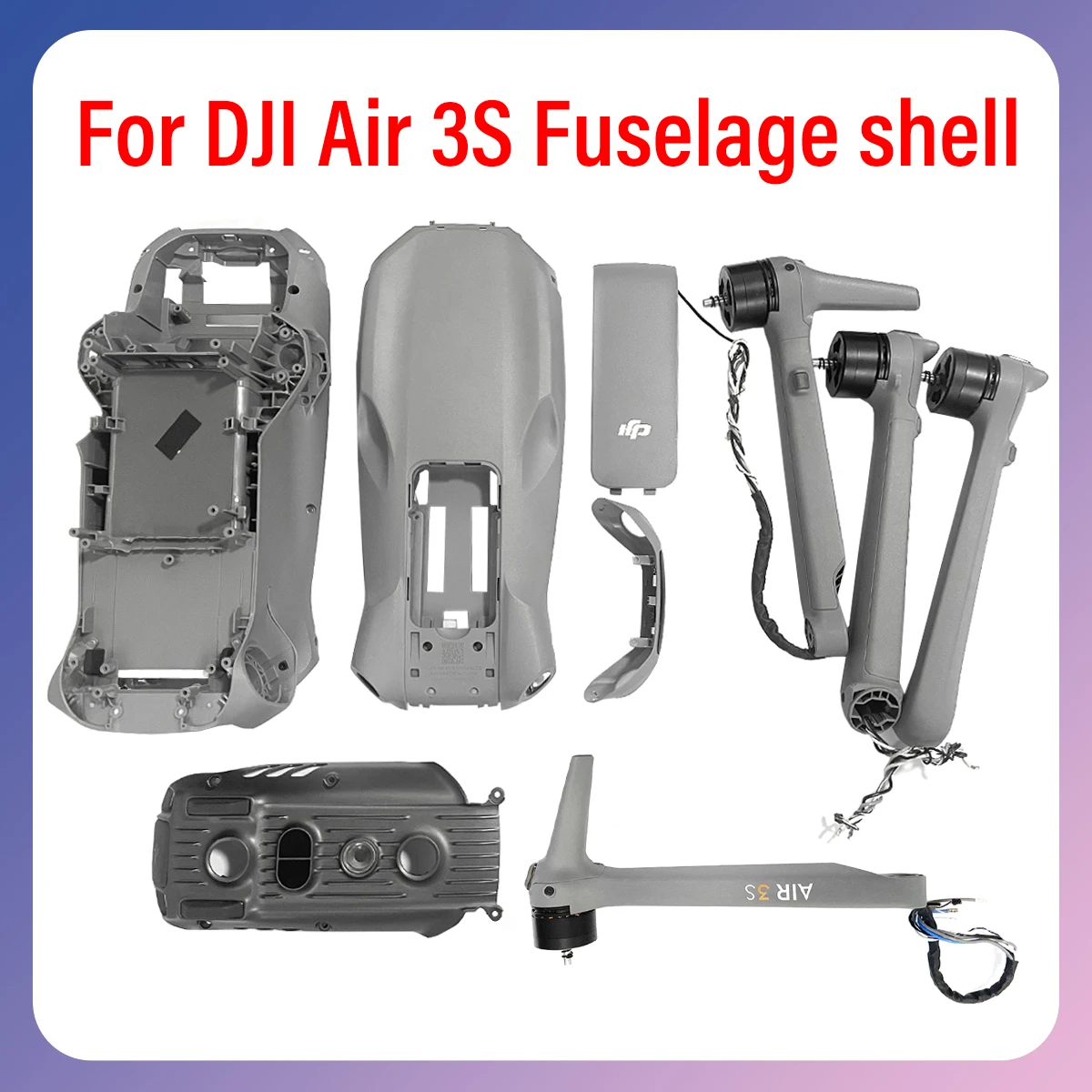 

Original Air3s body upper middle lower shell front cover 4G cover plate front rear left right power arm for DJI Air series