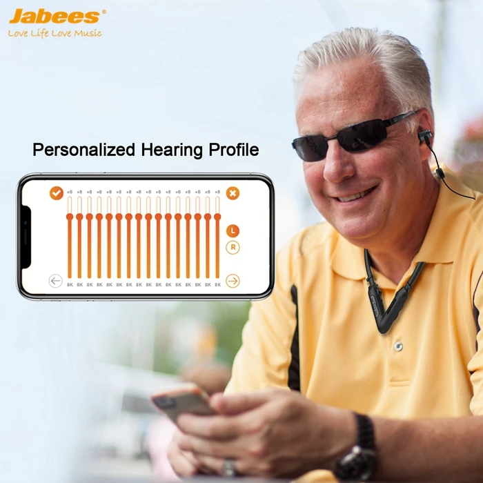 2023 Upgraded! Wirless Invisible Hearing Aid Bluetooth Earphone and Headphones  ANC Neckband Hearing Amplifiers Earbuds