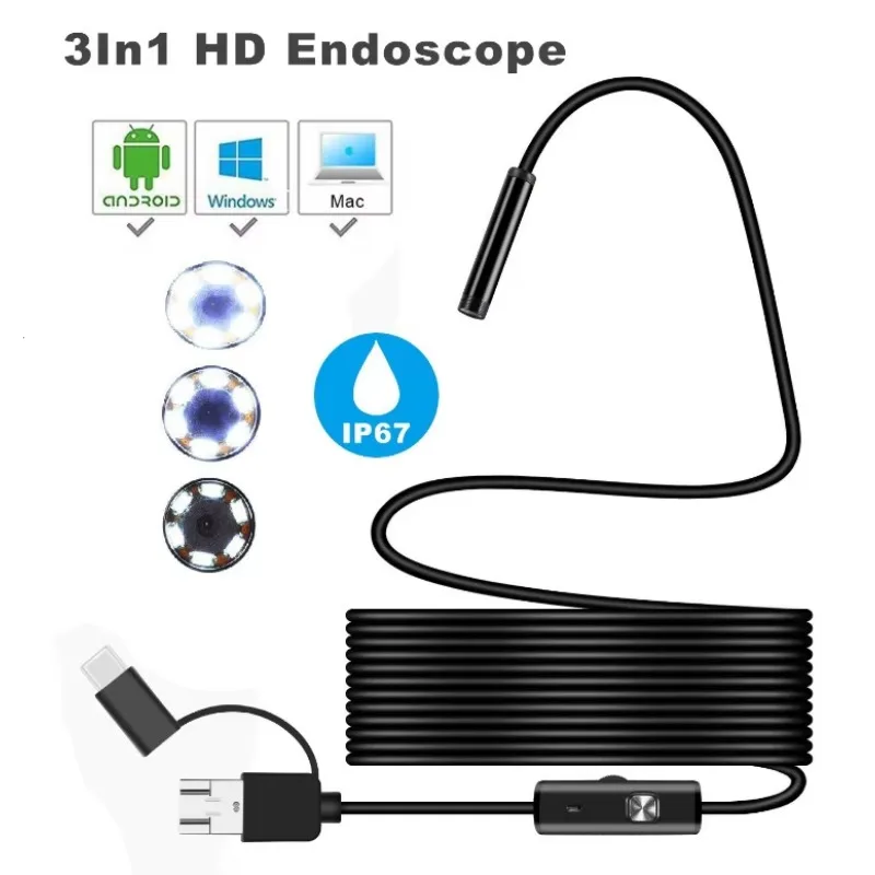 New 3.9mm LED Driver Full HD Customized Logo Support 4pc LED Lights Waterproof  Weatherproofwide Angle IP67 2 Years Fixed Focus