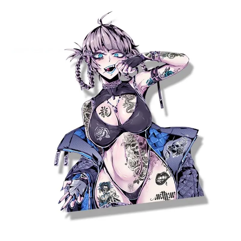 Cartoon Punk Nazuna Nanakusa Fanart Car Sticker Anime Call of The Night Waifu Decal JDM Cartoon Peeker Girl Graffiti Stickers