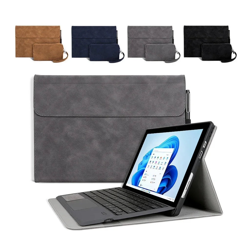 

For Microsoft Surface GO 1 2 3 Surface Pro 9 8 7 6 5 4 X All-in-One PU Protective Case Rugged Cover Case Stand with Pen Holder