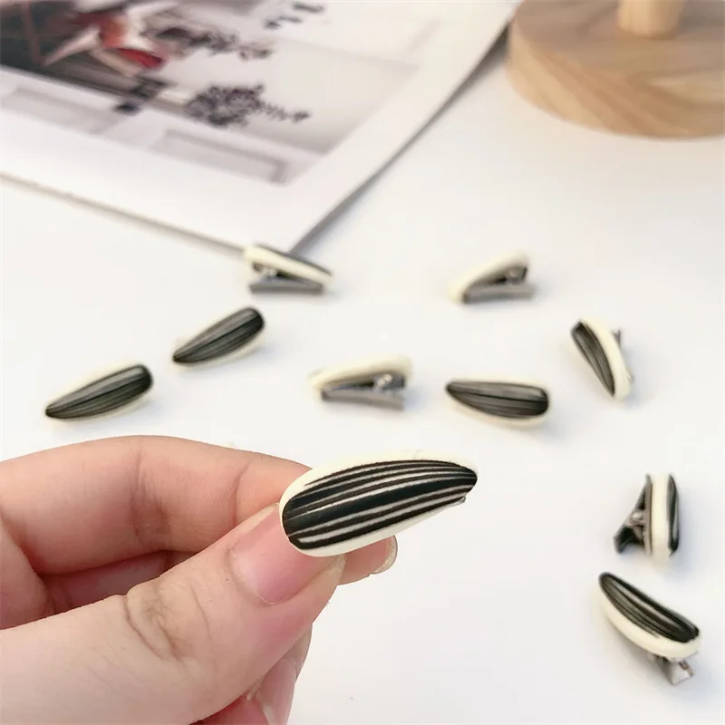 Simulation Food Hairpins Personality Melon Seed Barrettes Hair Clips Funny Hairgrips Creative Fashion Hair Accessories Hair Pins