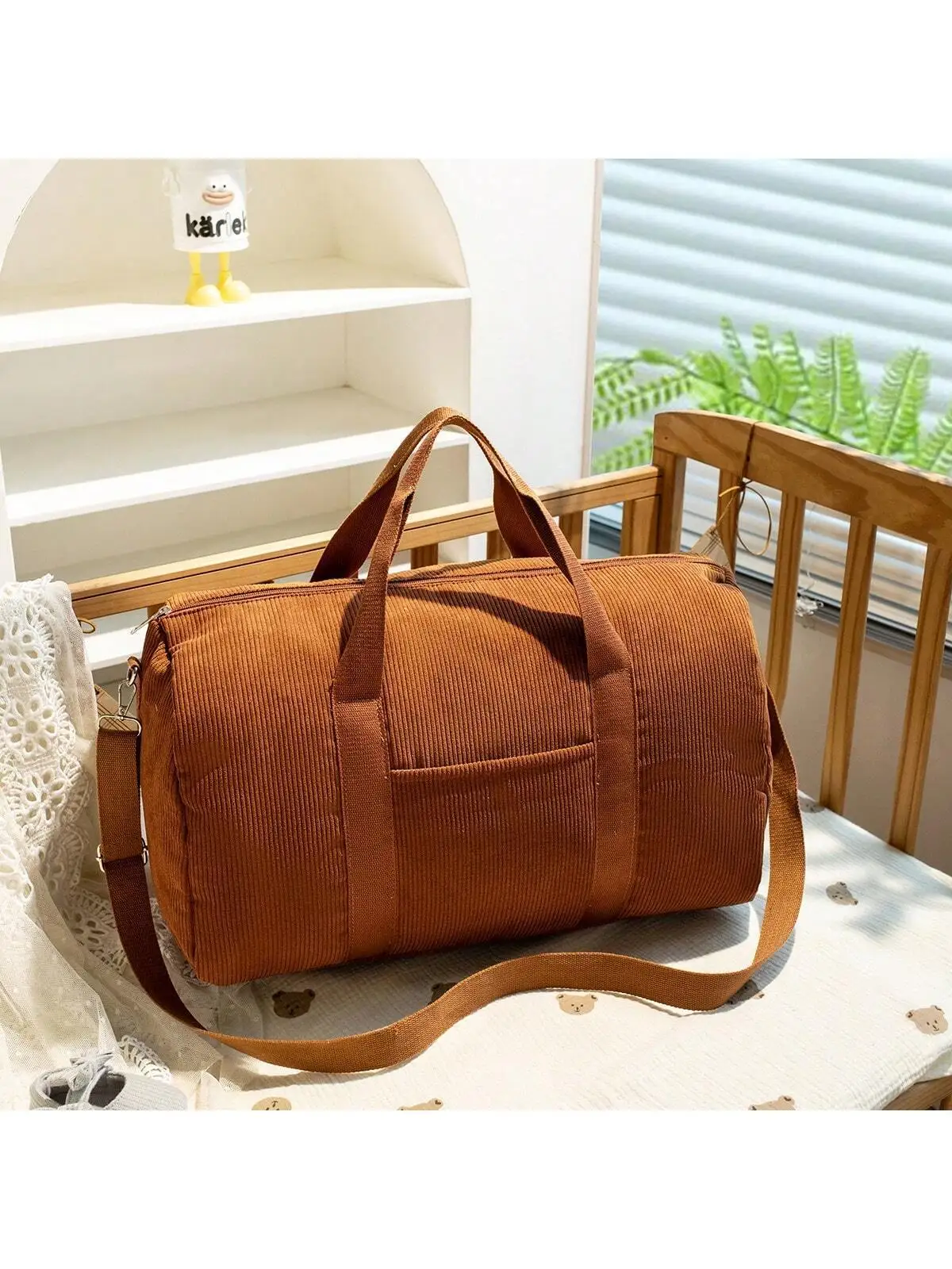 1pcs Large Capacity Baby Diaper Bag for Travel - Multi-Pocket Waterproof Maternity Organizer Tote, Stroller Nappy Changing Bag