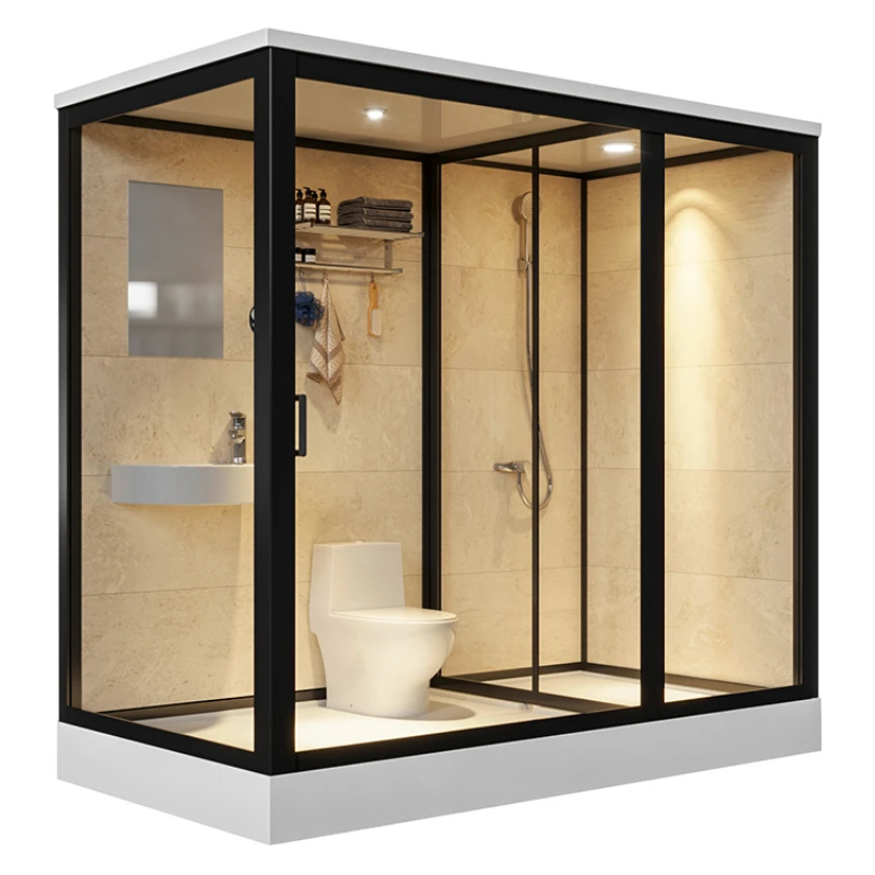 

Shower Room Integrated Bathroom Bathroom Glass Door Wet and Dry Separation Bathroom