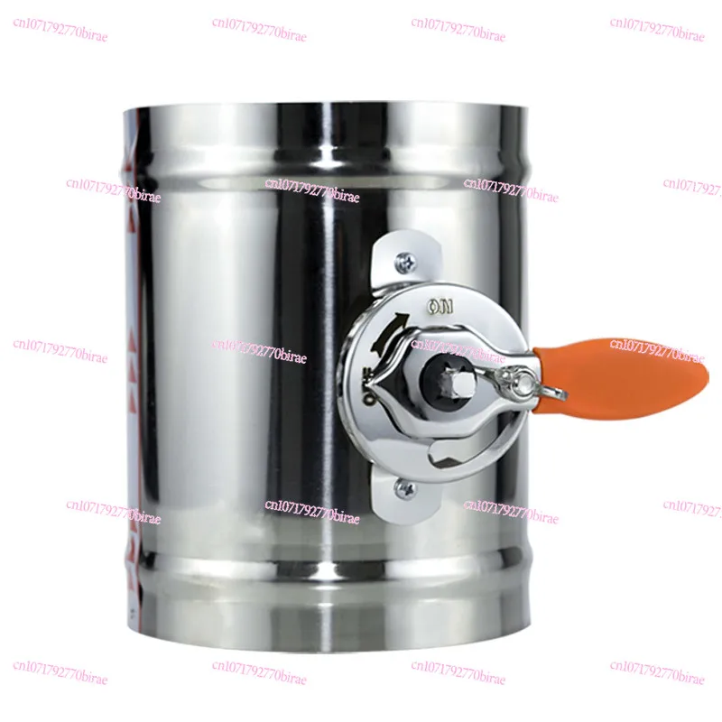 Air Volume Control Valve 304 Stainless Steel Manual  Ventilation Duct Circular Butterfly  Fresh