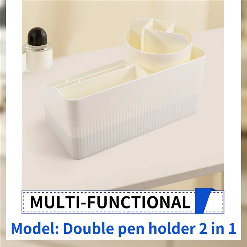 B04B-Niedliche Rotierende Schublade Stift Halter Große Kapazität Desktop Stift Halter Multifunktionale Lagerung Rackpen Halter