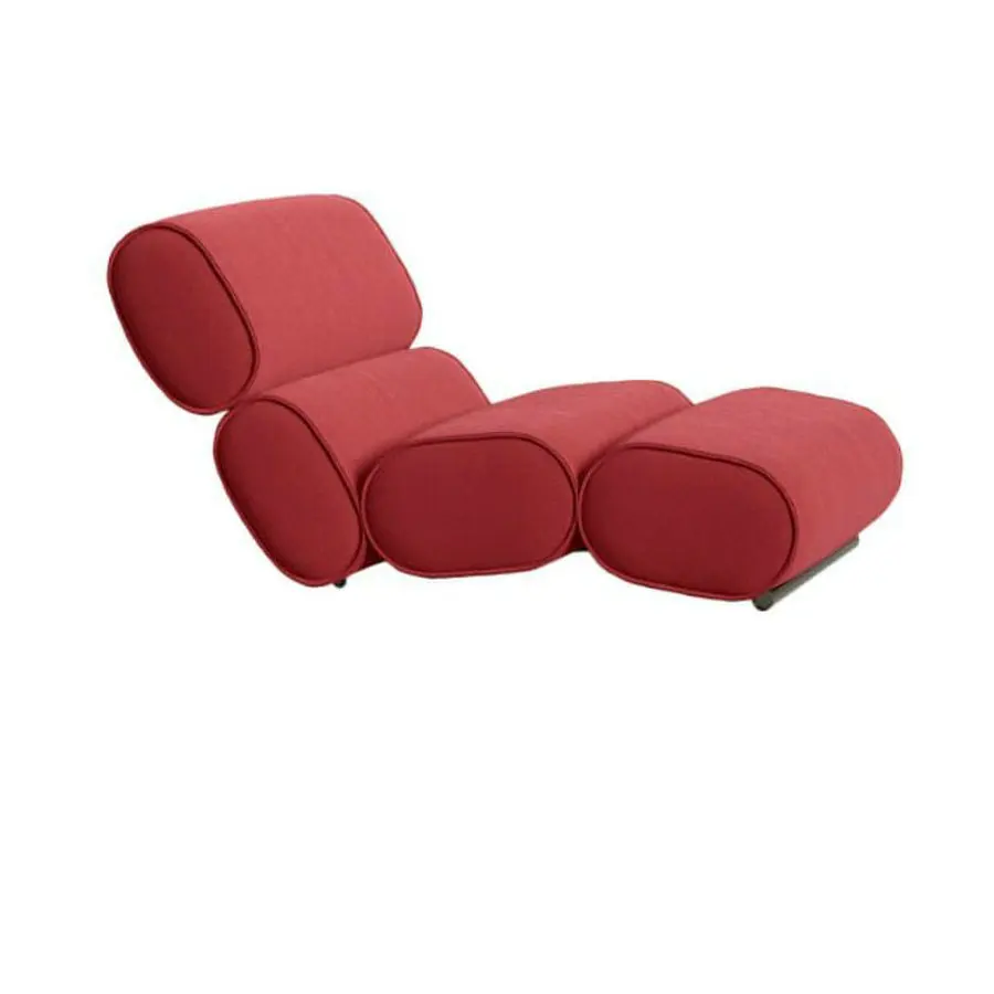 

#Contemporary Italian Design Hotel Comfortable Tubular Metal Chaise Lounge Living Room Fabric Upholstered Sofa Chair for Bedroom