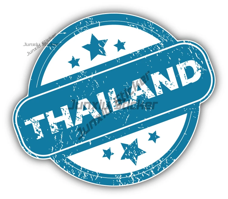 

Thailand Stamp Sticker Anti Scratch Exterior Decor Decal Camper Bumper Van Bicycle Car Camper Accessories Sticker Camping Car