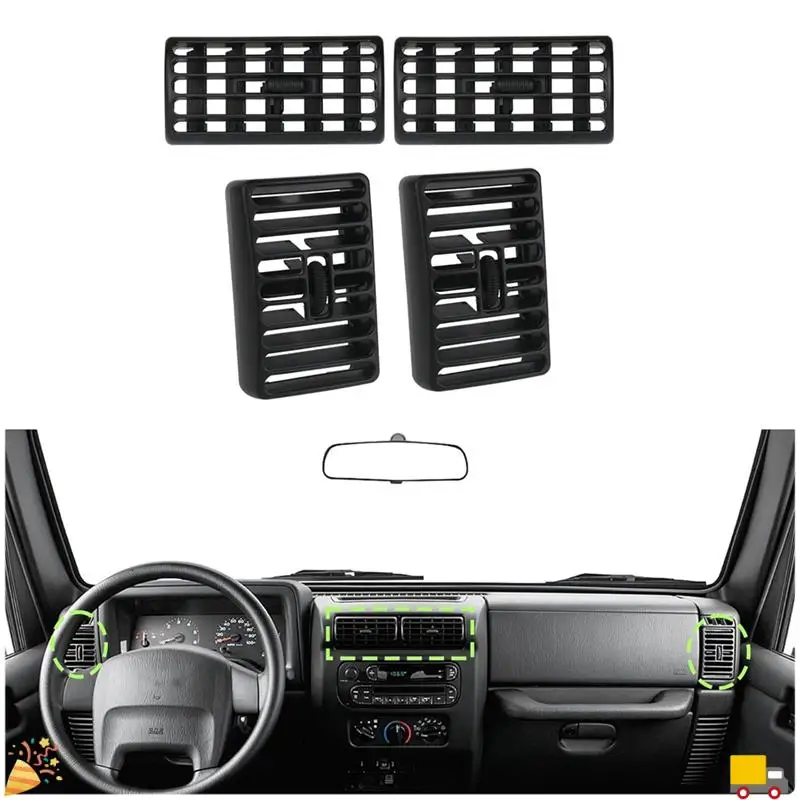 وحدة تحكم مركزية لشبكة تنفيس الهواء لسيارة جيب رانجلر TJ 1997-2006 شيروكي XJ 1997-2001 لوفر 5FS10DX9 5DP55TAZ #4