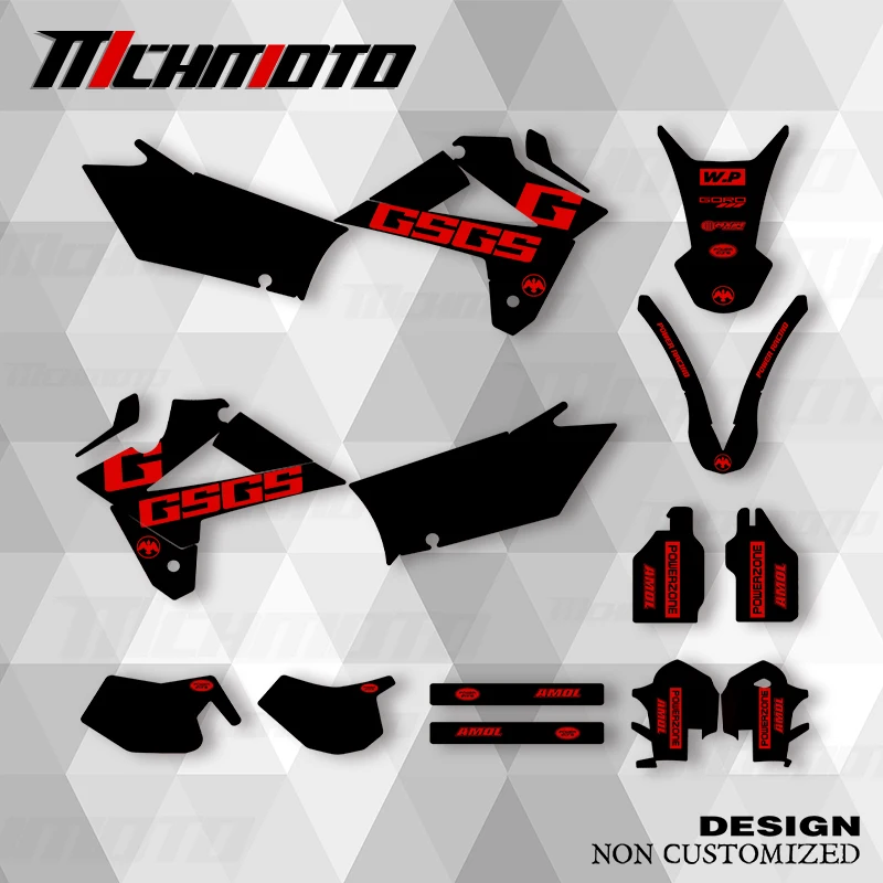 

MCHMFG New Style Graphics Decals Stickers Kits For GASGAS EC 2007 2008 2009