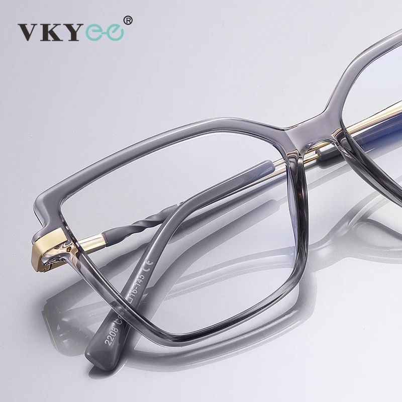 VKYEE Fashionable Versatile Butterfly Simple Design Women's Anti-blue Light Glasses Photochromic Can Be Customized Prescription