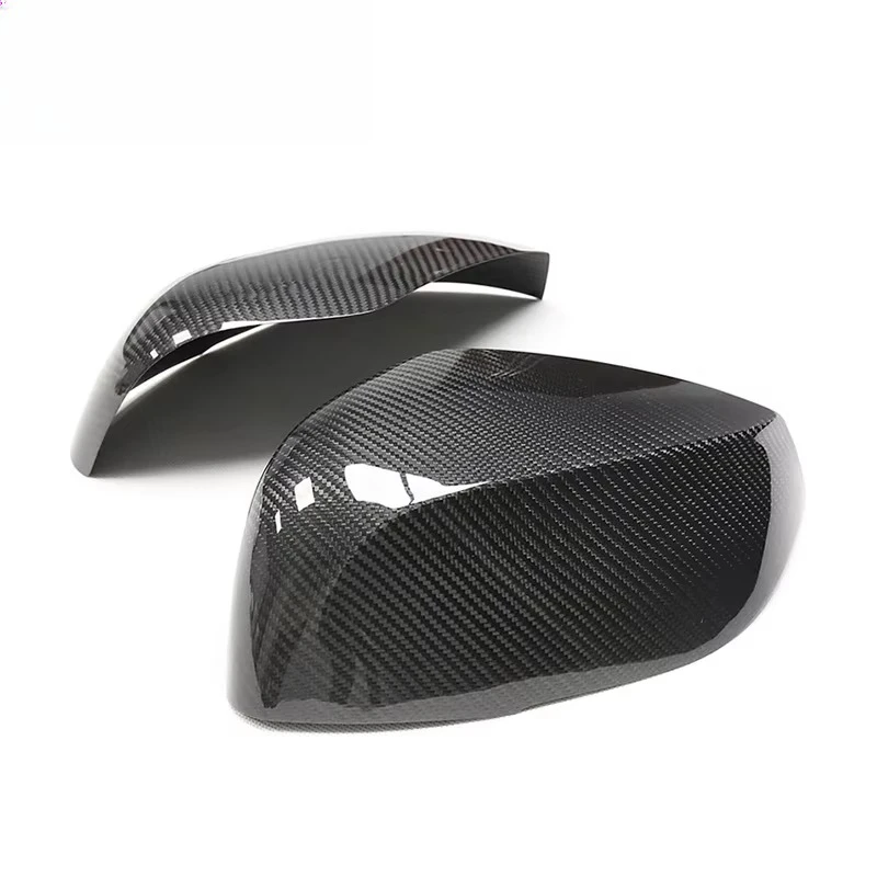 Dry Carbon Fiber Patch ABS Material Car Mirror Cover for Infiniti  QX50  QX60 Glossy Black