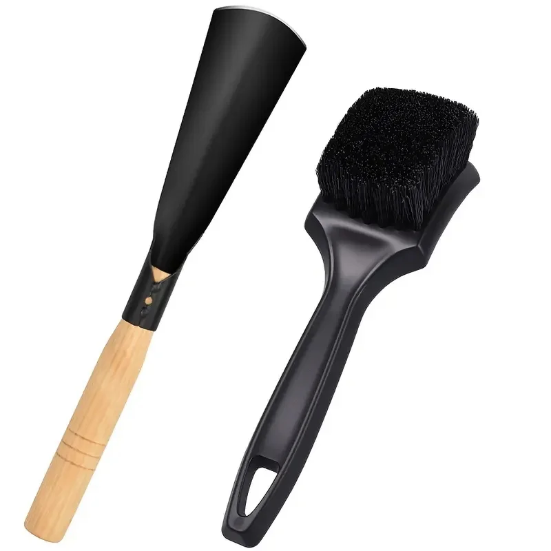 Kit di pulizia per tosaerba in confezione da 2 |   Raschietto e spazzola efficienti Struttura metallica aggiornata, ergonomica per la manutenzione professionale del prato