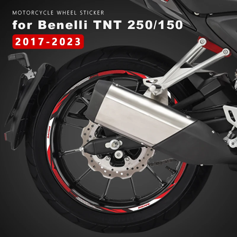 

Наклейка на колесо мотоцикла, водонепроницаемые наклейки для мотоцикла Benelli TNT 150 250 TNT250 TNT150, аксессуары, 17-дюймовая лента для обода