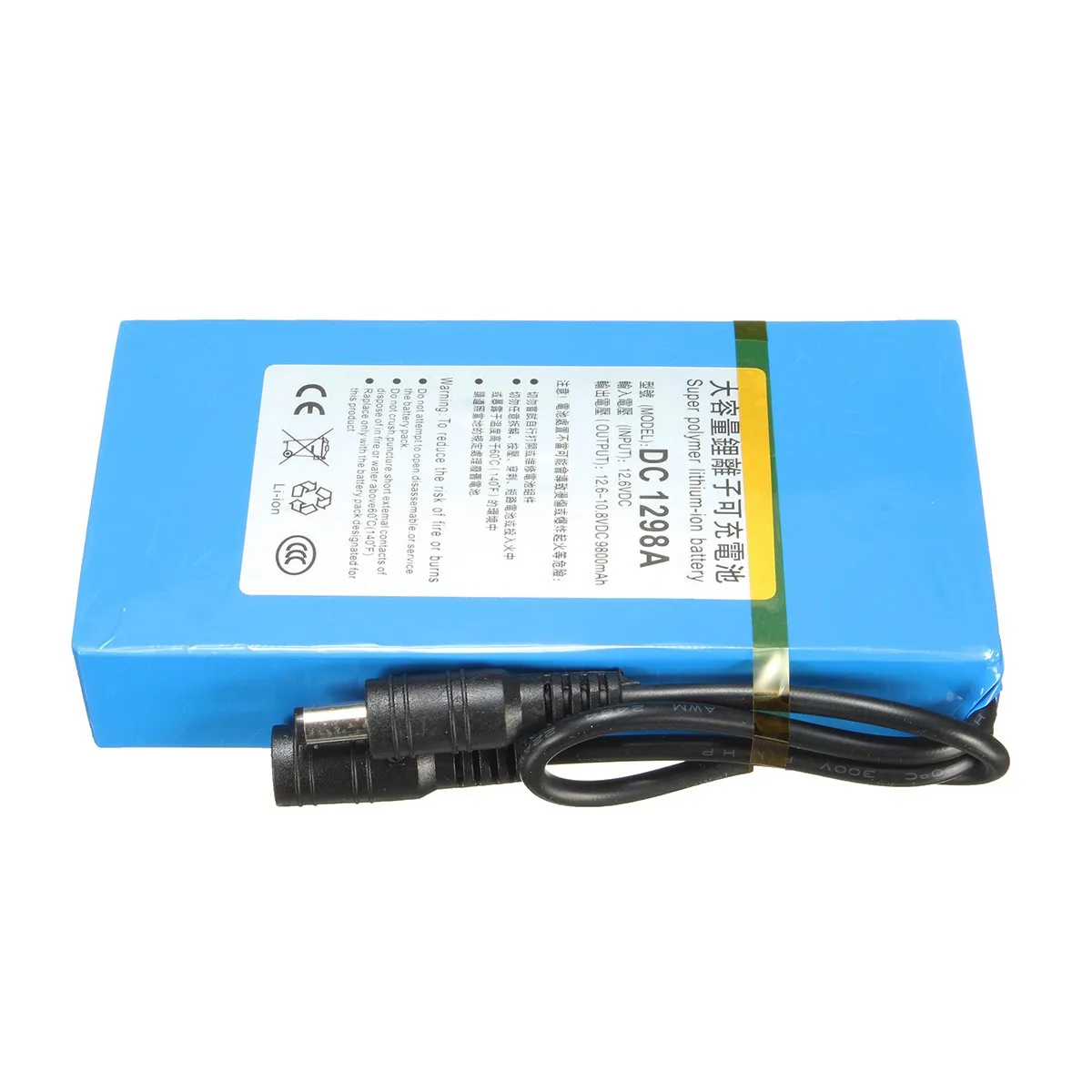 Original NEW Portable Super 12V 9800mAh Battery Rechargeable Lithium Ion Battery Pack Capacity DC 12.6v 30Ah CCTV Cam Monitor