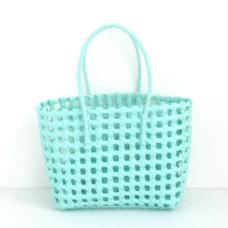 New Woven Bag Vacation Beach Bag Hollowed Out Vegetable Basket Bag Popular Hand Carry Basket Handbag