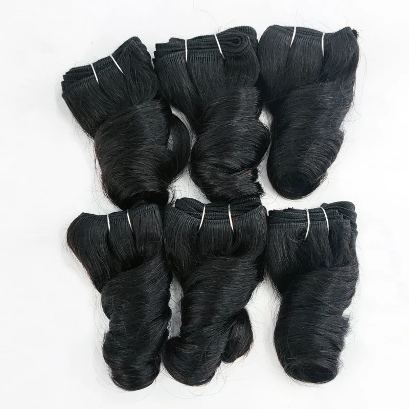 6Pcs/Lot Loose Wave Bundles Brazilian Human Hair Loose Weave Bundles Natural Color Human Hair Extensions For Women