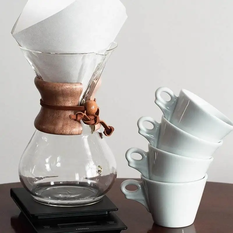 

Original Chemex Coffee Pot Filter Paper 00 eets Square White for 3-6 People Suitable for Chemex Dripper Coffee ing