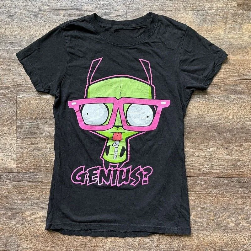 T-shirt imprimé gothique Harajuku Punk, style Y2k, manches courtes, coupe ajustée, crop top pour fem