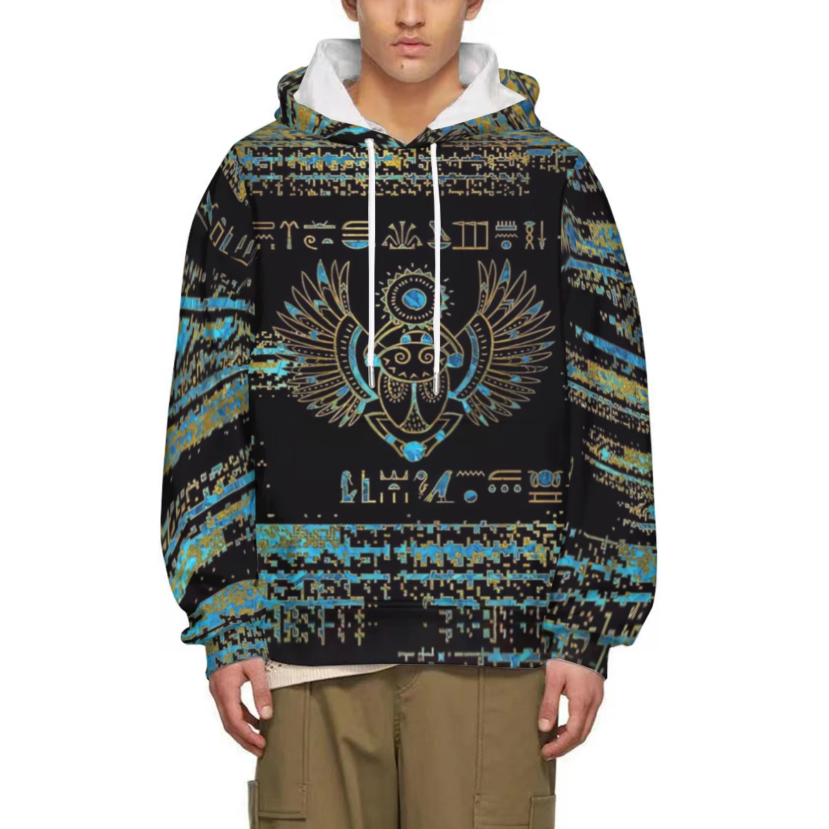 Ancient Arab Egyptian Culture Hoodies 3D Printed Sweatshirt Vintage Personality Abstract Harajuku Style Hoodie Casual Pullover